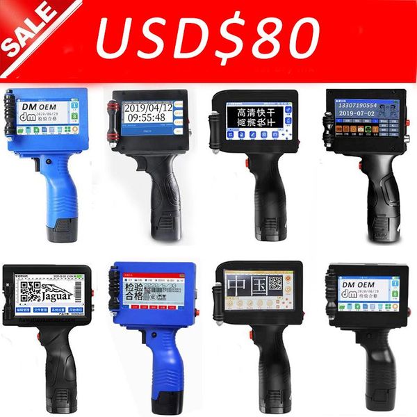 

english language qr bar batch code date number logo expiry label plastic bottle hand jet handheld thermal inkjet printer printers