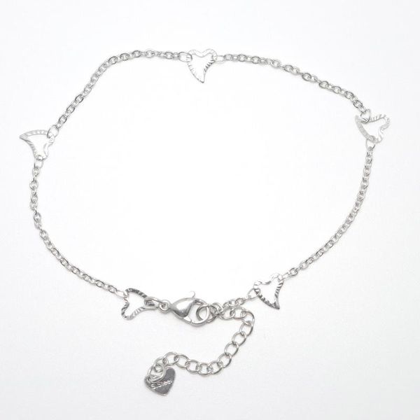 anklets 304 stainless steel anklet women jewelry silver color heart foot-chain for summer beach barefoot decoration, 1 piece, Red;blue
anklets 304 stainless steel anklet women jewelry silver color heart foot-chain for summer beach barefoot decoration, 1 piece, Red;blue