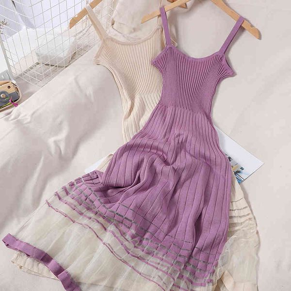 fashion a line slim sweet thin summer hem patchwork mesh knitted dress women spaghetti strap slash neck sleeveless wild 210429, Black;gray
fashion a line slim sweet thin summer hem patchwork mesh knitted dress women spaghetti strap slash neck sleeveless wild 210429, Black;gray