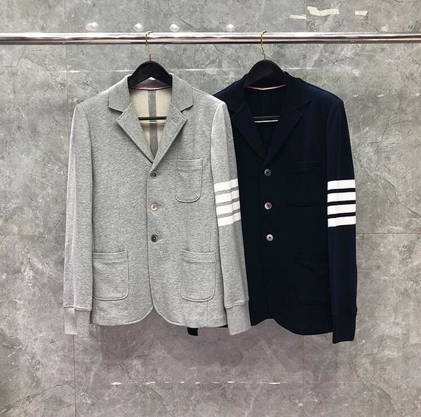 2021 tb fashion thom brand blazer men british casual suit slim men's jacket turn-down collar spring autumn striped cotton coat, Black;brown
2021 tb fashion thom brand blazer men british casual suit slim men's jacket turn-down collar spring autumn striped cotton coat, Black;brown