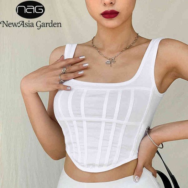 newasia white backless tank women sleeveless crop fashion corset beach vest summer bustier slim short shirt 210413
newasia white backless tank women sleeveless crop fashion corset beach vest summer bustier slim short shirt 210413