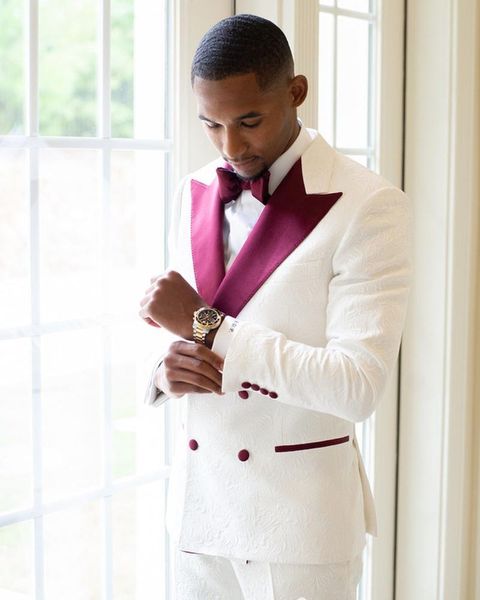 men's suits & blazers (jacket+pants) slim fit tailor-made men white suit set 2 piece grooms wedding evening for man 2021 custom made, White;black
men's suits & blazers (jacket+pants) slim fit tailor-made men white suit set 2 piece grooms wedding evening for man 2021 custom made, White;black