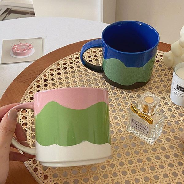 mugs ins creative macron three color mosaic mug girl cute large capacity simple ceramic po props
mugs ins creative macron three color mosaic mug girl cute large capacity simple ceramic po props