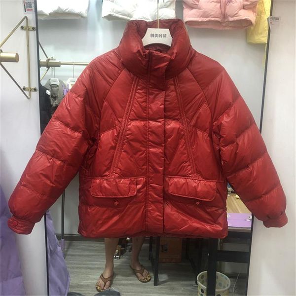 women's down & parkas korean women stand collar short puffer jacket loose casual long sleeves ultralight white duck outwear female wint, Black
women's down & parkas korean women stand collar short puffer jacket loose casual long sleeves ultralight white duck outwear female wint, Black