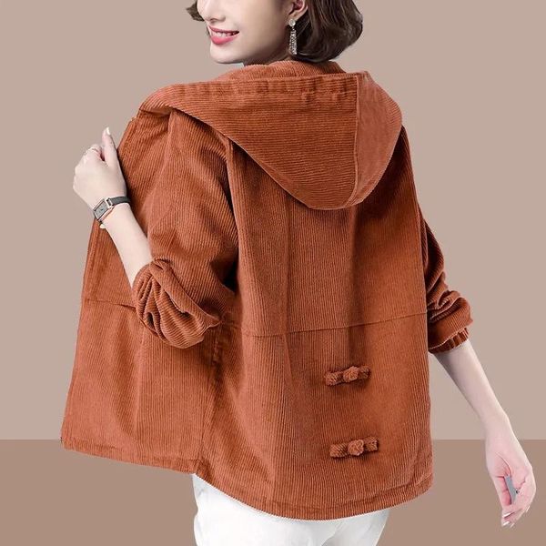 women's jackets jacket 2021 long sleeve windbreaker famale hooded corduroy loose coat pocket zipper outwear plus size 4xl, Black;brown
women's jackets jacket 2021 long sleeve windbreaker famale hooded corduroy loose coat pocket zipper outwear plus size 4xl, Black;brown