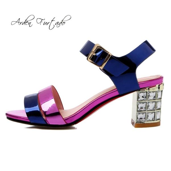 arden furtado summer genuine leanther high heels crystal chunky sandals shoes ladies open toe buckle strap woman dress, Black
arden furtado summer genuine leanther high heels crystal chunky sandals shoes ladies open toe buckle strap woman dress, Black