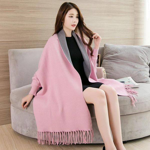 scarves women pink shawl with sleeves poncho thick winter shawls and wraps for ladies warm feminino ponchos capes, Blue;gray
scarves women pink shawl with sleeves poncho thick winter shawls and wraps for ladies warm feminino ponchos capes, Blue;gray
