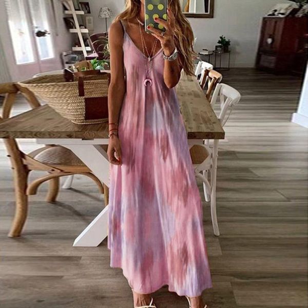 casual dresses floral dress women plus size tie-dye print summer sleeveless v-neck camisole long beach urban vestido, Black;gray
casual dresses floral dress women plus size tie-dye print summer sleeveless v-neck camisole long beach urban vestido, Black;gray