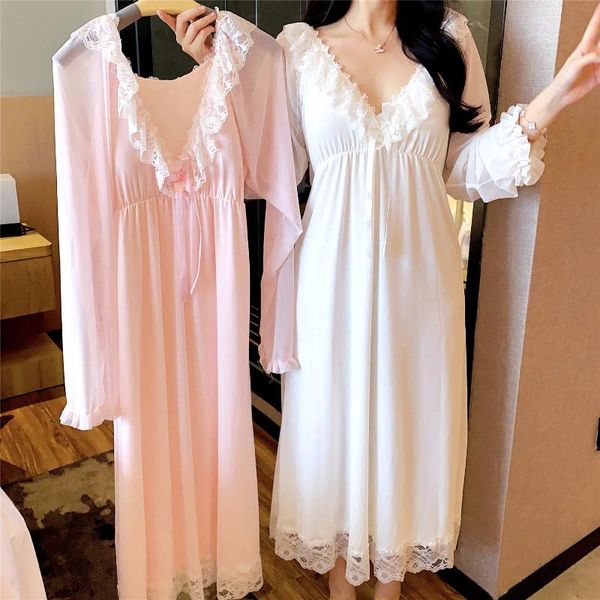 women's sleepwear spring summer long sleeve lace v neck cotton nightdress casual loose ladies nightgown homewear nightwear, Black;red
women's sleepwear spring summer long sleeve lace v neck cotton nightdress casual loose ladies nightgown homewear nightwear, Black;red