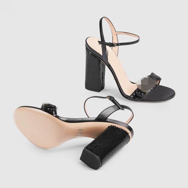 2021 senior designer design women's super high heel sandals style in spring and summer comfortable not tired feet fashion sequin 3, Black
2021 senior designer design women's super high heel sandals style in spring and summer comfortable not tired feet fashion sequin 3, Black