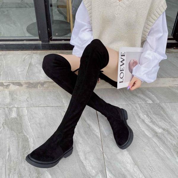 boots 2021 over-the-knee thick-soled and velvet warm boots, high-heeled large size fashion women's, Black
boots 2021 over-the-knee thick-soled and velvet warm boots, high-heeled large size fashion women's, Black