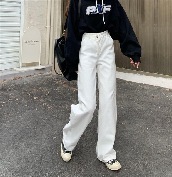 women's jeans y2k white baggy high waist straight leg soft denim women summer casual streetwear, Blue
women's jeans y2k white baggy high waist straight leg soft denim women summer casual streetwear, Blue