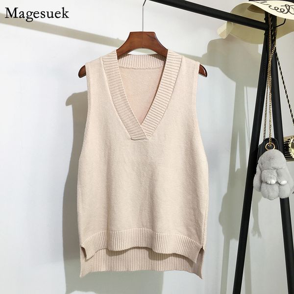 v-neck knitted vest womens sweater autumn and winter new korean loose wild pink sweater vest women sleeveless sweater 11810, White;black
v-neck knitted vest womens sweater autumn and winter new korean loose wild pink sweater vest women sleeveless sweater 11810, White;black