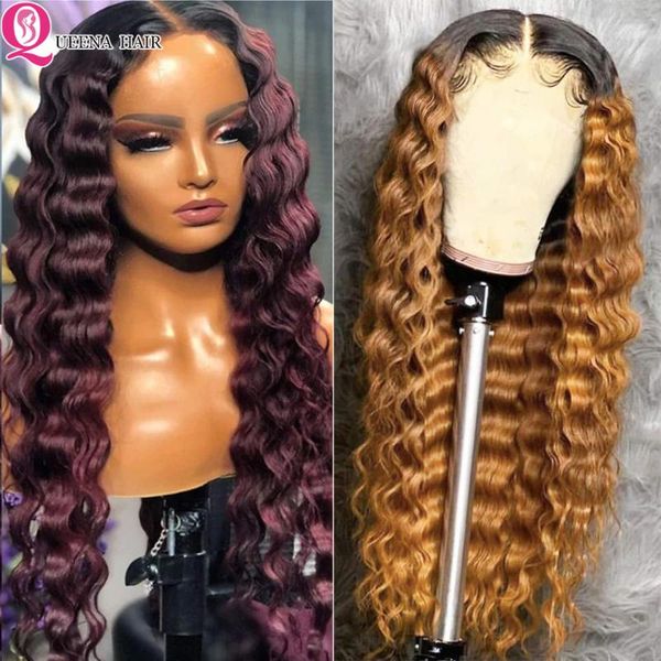 ombre human hair wigs deep wave lace front wig colored blonde 1b/99j remy peruvian, Black;brown
ombre human hair wigs deep wave lace front wig colored blonde 1b/99j remy peruvian, Black;brown