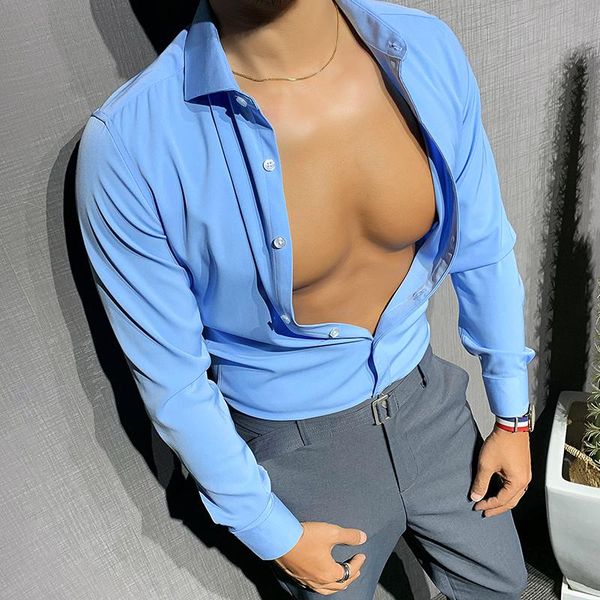 men's casual shirts wedding tuxedo shirt camisa sociale masculina slim business men lange mouwen heren dress nieuwe mannen, White;black
men's casual shirts wedding tuxedo shirt camisa sociale masculina slim business men lange mouwen heren dress nieuwe mannen, White;black