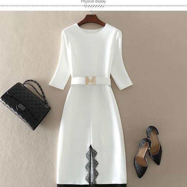 casual dresses genuine white dress 2021 spring high end women's slim mid length lace split party black vestidos vintage harajuku, Black;gray
casual dresses genuine white dress 2021 spring high end women's slim mid length lace split party black vestidos vintage harajuku, Black;gray