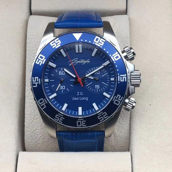 wristwatches tianjin watch chronographe multi-functional diving stainless steel sapphire waterproof manual mechanical for men, Slivery;brown
wristwatches tianjin watch chronographe multi-functional diving stainless steel sapphire waterproof manual mechanical for men, Slivery;brown