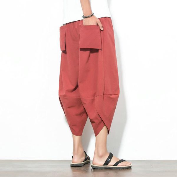 men harajuku harem pants mens summer cotton linen joggers male vintage chinese style sweatpants fashions streetwear hombre men's shorts, White;black
men harajuku harem pants mens summer cotton linen joggers male vintage chinese style sweatpants fashions streetwear hombre men's shorts, White;black