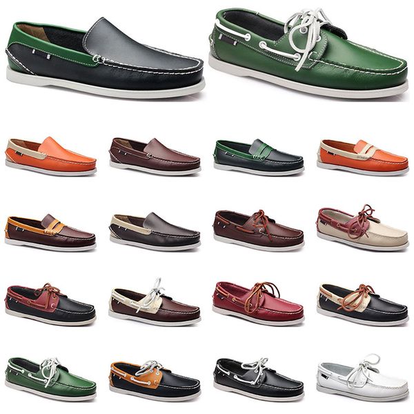 115 womens sneakers sailing shoe mens casual leather shoes black white red green orange brown outdoor trainers size 38-45
115 womens sneakers sailing shoe mens casual leather shoes black white red green orange brown outdoor trainers size 38-45