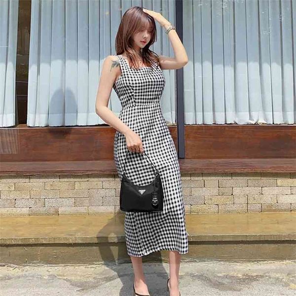 summer korean temperament slim waist slimming plaid split dress women polyester office lady knee-length 210416, Black;gray
summer korean temperament slim waist slimming plaid split dress women polyester office lady knee-length 210416, Black;gray