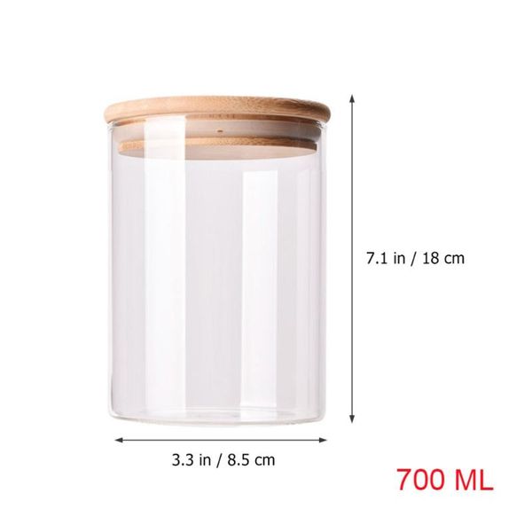 storage bottles & jars 1pc high borosilicate glass jar sealed transparent food container with bamboo cover for (450ml)
storage bottles & jars 1pc high borosilicate glass jar sealed transparent food container with bamboo cover for (450ml)