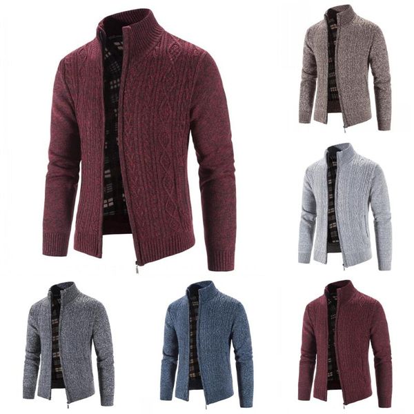 men's sweaters zipper retro jacket coat thicken autumn winter warm sweater casual jackets coats long sleeve outwear man, White;black
men's sweaters zipper retro jacket coat thicken autumn winter warm sweater casual jackets coats long sleeve outwear man, White;black
