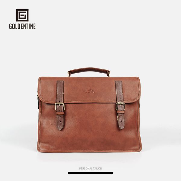 handbag men's leather men's bao gong wen busins bag gift