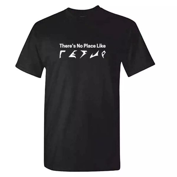 there's no place like earth in klingon t shirt - funny start trek tshirt - gift, White;black
there's no place like earth in klingon t shirt - funny start trek tshirt - gift, White;black