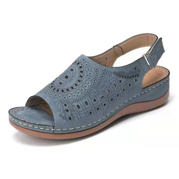 sandals women's summer solid ladies shoes open toe women casual female footwear pattern hollow sewing retro wedge, Black
sandals women's summer solid ladies shoes open toe women casual female footwear pattern hollow sewing retro wedge, Black