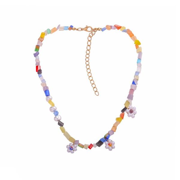 pendant necklaces zv 1pcs fashion gravel necklace simple beaded pearl clavicle chain flower for women gift statement plant jewelry, Silver
pendant necklaces zv 1pcs fashion gravel necklace simple beaded pearl clavicle chain flower for women gift statement plant jewelry, Silver