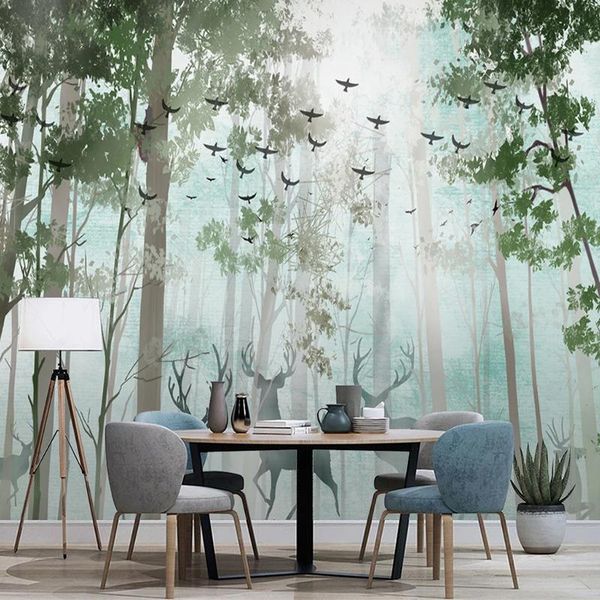 wallpapers custom 3d mural wallpaper modern forest elk living room tv sofa background wall painting nordic style home decor papel de parede
wallpapers custom 3d mural wallpaper modern forest elk living room tv sofa background wall painting nordic style home decor papel de parede
