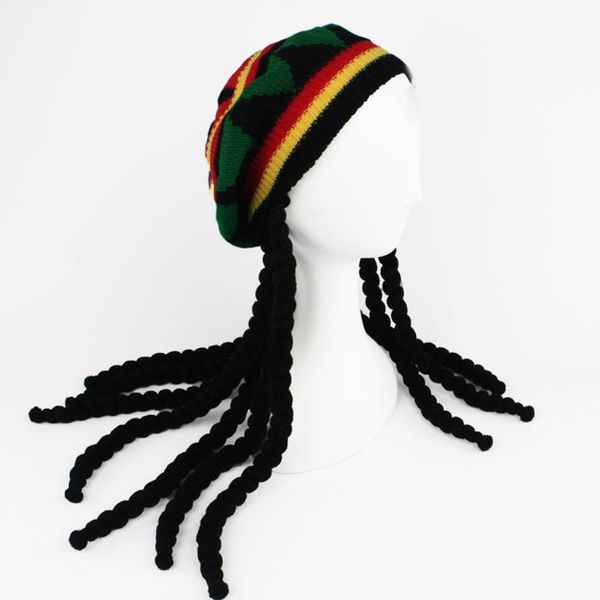 mannen vrouwen nieuwigheid dreadlocks pruik hoed reggae jamaicaanse stijl gehaakte gebreide mutsen lange zwarte haar halloween baret cap, Blue;gray
mannen vrouwen nieuwigheid dreadlocks pruik hoed reggae jamaicaanse stijl gehaakte gebreide mutsen lange zwarte haar halloween baret cap, Blue;gray