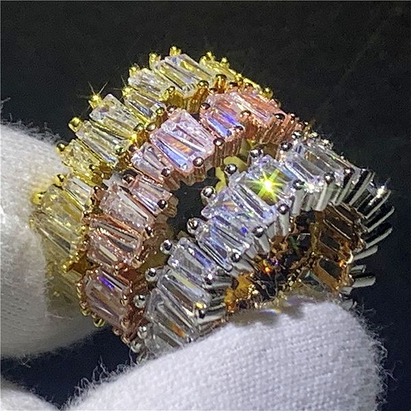 eternity ring 100%real 925 sterling silver princess cut diamond engagement wedding band rings for women men finger party jewelry, Slivery;golden
eternity ring 100%real 925 sterling silver princess cut diamond engagement wedding band rings for women men finger party jewelry, Slivery;golden