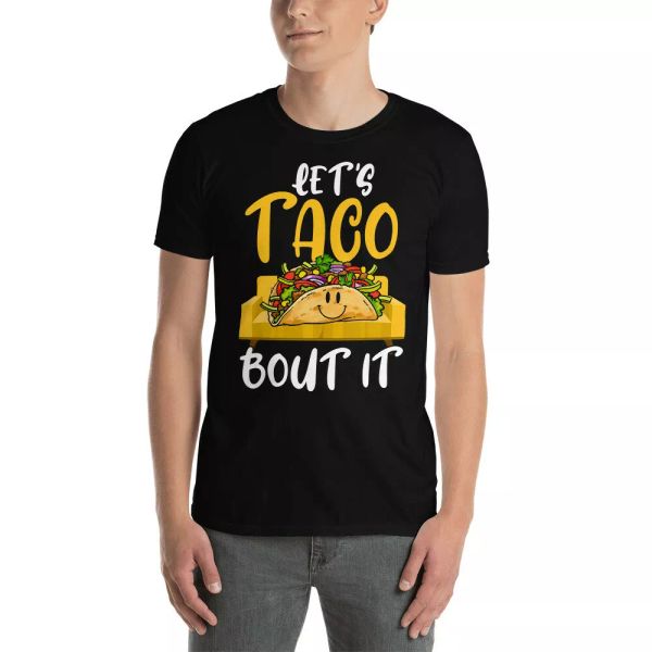 let's taco bout it funny cinco de mayo mexican taco mental health t-shirt, White;black
let's taco bout it funny cinco de mayo mexican taco mental health t-shirt, White;black