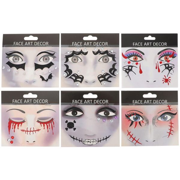 party favor 6 sheets face tattoos stickers temporary 
party favor 6 sheets face tattoos stickers temporary