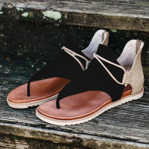 sandals summer flat woman 2021 female zipper slip-on clip-toe shoes zapatos lady casual beach sandalia feminina, Black
sandals summer flat woman 2021 female zipper slip-on clip-toe shoes zapatos lady casual beach sandalia feminina, Black