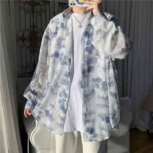 men's casual shirts summer thin fashion printed men streetwear korean loose long-sleeved mens flower -2xl gl2f, White;black
men's casual shirts summer thin fashion printed men streetwear korean loose long-sleeved mens flower -2xl gl2f, White;black