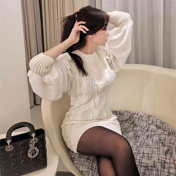 sweater knitting korea ladies winter long sleeve crew neck warm casual party dresses for women clothing 210602, Black;gray
sweater knitting korea ladies winter long sleeve crew neck warm casual party dresses for women clothing 210602, Black;gray