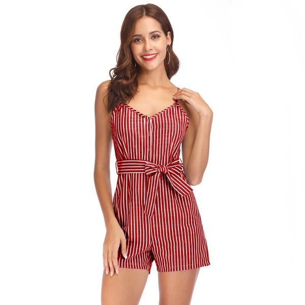 women's jumpsuits & rompers summer sleeveless striped play suits woman spaghetti strap v-neck casual female playsuit2, Black;white
women's jumpsuits & rompers summer sleeveless striped play suits woman spaghetti strap v-neck casual female playsuit2, Black;white