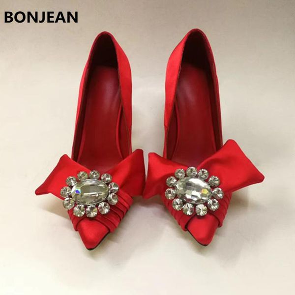 dress shoes bonjean women pumps high thin heels woman bow tie decor crystal flower lady stiletto satin party nightclub shoe chic, Black
dress shoes bonjean women pumps high thin heels woman bow tie decor crystal flower lady stiletto satin party nightclub shoe chic, Black