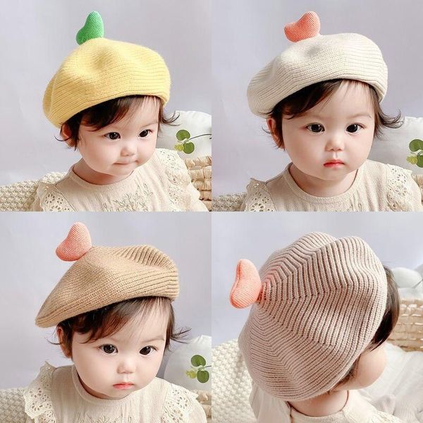 ins baby hat spring and autumn girl knitted beret infant painter cap cute super western style winter caps & hats, Yellow
ins baby hat spring and autumn girl knitted beret infant painter cap cute super western style winter caps & hats, Yellow