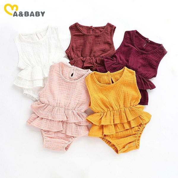 0-24m summer ruffles born infant baby girls romper sleeveless jumpsuit soft vintage clothes costumes 210515, Blue
0-24m summer ruffles born infant baby girls romper sleeveless jumpsuit soft vintage clothes costumes 210515, Blue