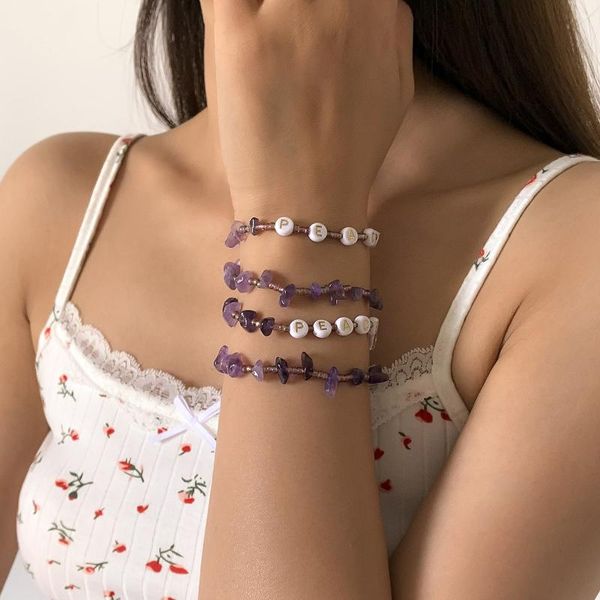 beaded, strands bohemian double bracelets for girl beads with purple gravel hand-woven chains wish bracelet women jewelry set gift accessori, Black
beaded, strands bohemian double bracelets for girl beads with purple gravel hand-woven chains wish bracelet women jewelry set gift accessori, Black