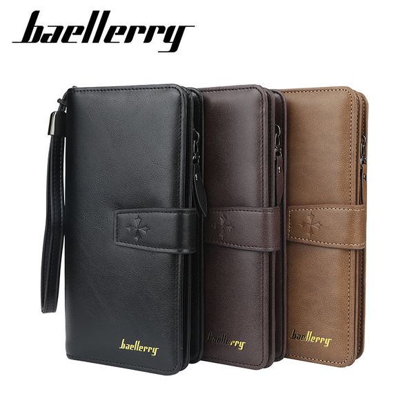 baellerry men's long clover wallet multifunctional zipper handbag business buckle wallet, Red;black
baellerry men's long clover wallet multifunctional zipper handbag business buckle wallet, Red;black