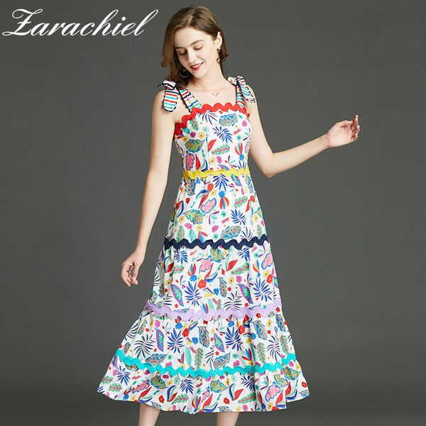 s-xxl fashion designer multicolour flower printed summer women bandage spaghetti strap seaside beach holiday long dress 210416, Black;gray
s-xxl fashion designer multicolour flower printed summer women bandage spaghetti strap seaside beach holiday long dress 210416, Black;gray