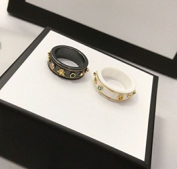 fashion brand black white band rings designer ring finger ceramic material bijoux have stamps for men women engagement wedding jewelry, Silver
fashion brand black white band rings designer ring finger ceramic material bijoux have stamps for men women engagement wedding jewelry, Silver