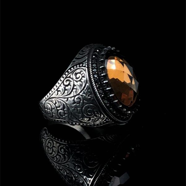 cluster rings genuine 925 sterling silver turkish ring for men's brown z victorian occult fashion jewelry gift, Golden;silver
cluster rings genuine 925 sterling silver turkish ring for men's brown z victorian occult fashion jewelry gift, Golden;silver