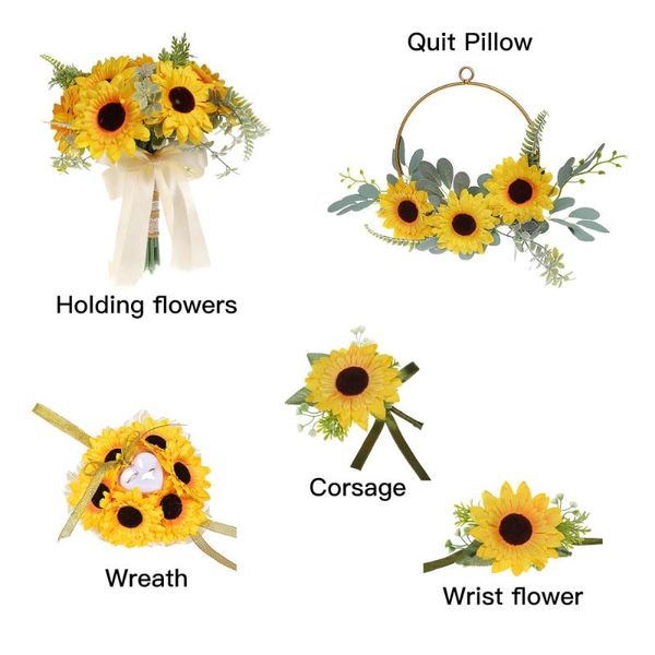 decorative flowers & wreaths bride holding hand bouquets sunflower wreath silk cloth bridal wedding for window and wall decoration corsage
decorative flowers & wreaths bride holding hand bouquets sunflower wreath silk cloth bridal wedding for window and wall decoration corsage