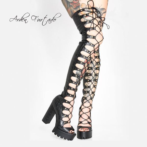 arden furtado summer fashion women's shoes chunky heels gladiator platform sandals cross tied party ladies peep toe boots, Black
arden furtado summer fashion women's shoes chunky heels gladiator platform sandals cross tied party ladies peep toe boots, Black