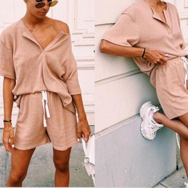 women's tracksuits summer two piece set women 2021 cotton shorts sets vintage boho shirt high waist loose casual, Gray
women's tracksuits summer two piece set women 2021 cotton shorts sets vintage boho shirt high waist loose casual, Gray